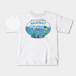 Against the Flow Christian Fish Kids T-Shirt